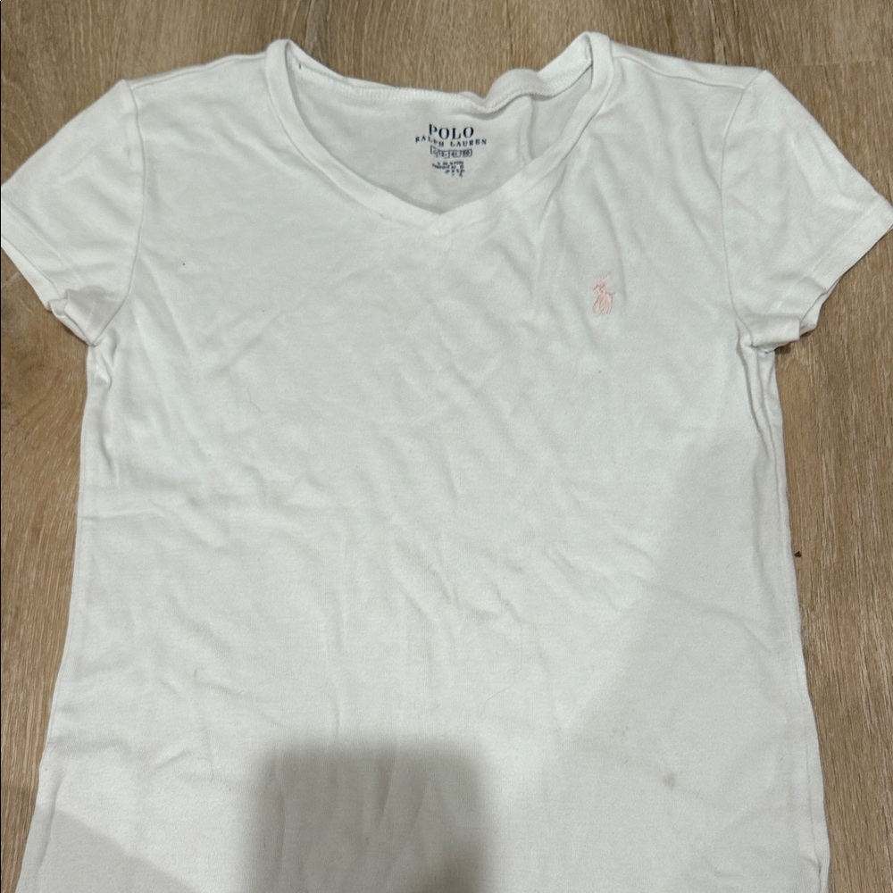 Polo by Ralph Lauren White Long Sleeve Tee